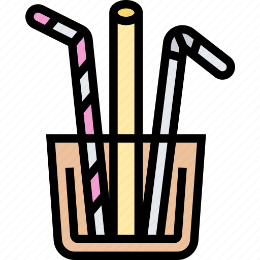 Straws, drink, juice, water, bar icon - Download on Iconfinder