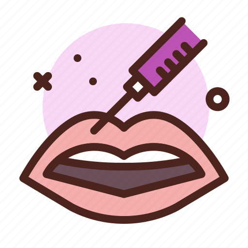 Lips, inject, health, medical, clinical icon - Download on Iconfinder