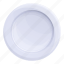 food, kitchen, paper, plastic, plate, round 