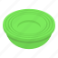 green, soup, plate, isometric 
