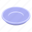 round, ceramic, plate, isometric 