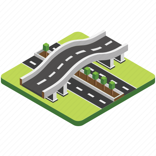 Bridge, highway, over bridge, road, underpass icon - Download on Iconfinder