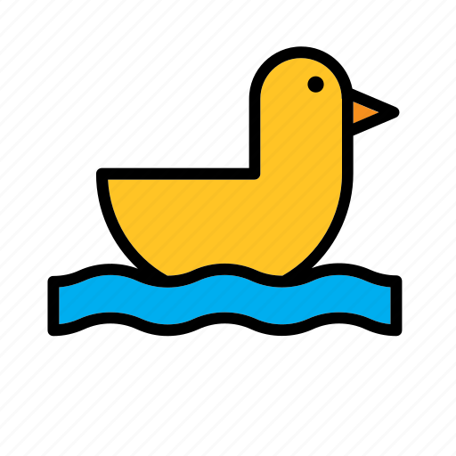 Animal, bath, duck, game, plaything, toy, yellow icon - Download on Iconfinder