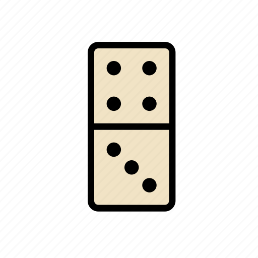 Domino, game, piece, plaything, table, tablegame, toy icon - Download on Iconfinder