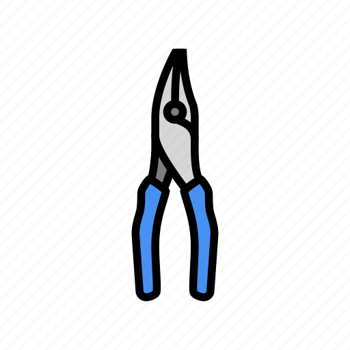 Bent, nose, pliers, equipment, tool, repair icon - Download on Iconfinder