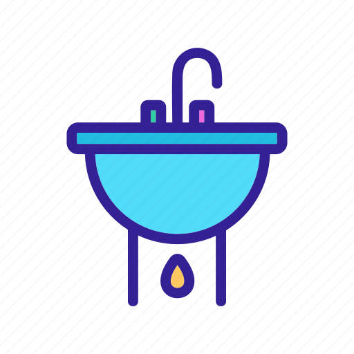 Bathroom, fixtures, kitchen, plumbing, sink, tap, water icon - Download on Iconfinder