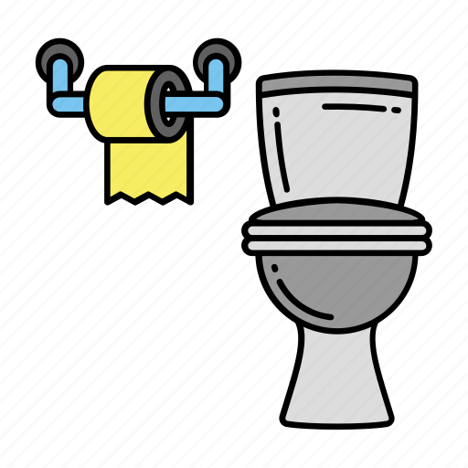 Bathroom, commode, restroom, tissue paper, toilet, toilet tissue icon - Download on Iconfinder