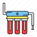 filtration pump, home apliance, water cleaning, water filtration, water purification icon