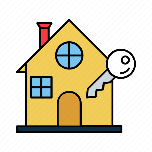 Building, home, home key, house, real estate, rental house icon - Download on Iconfinder