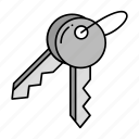 closet key, door keys, drawer keys, house keys, keys, office keys