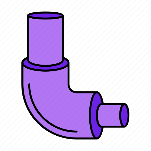 Pipe elbow, pipeline, piping, plumbing, water pipe, water tube icon - Download on Iconfinder