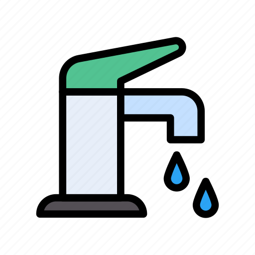 Drop, faucet, plumbing, sink, water icon - Download on Iconfinder
