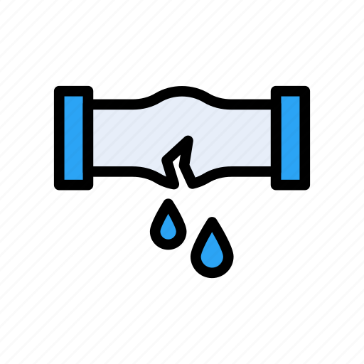 Broken, pipe, pipeline, plumbing, services icon - Download on Iconfinder