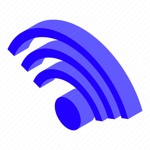 Podcast, wifi, isometric icon - Download on Iconfinder