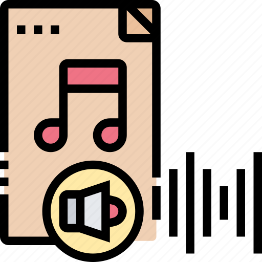 Audio, file, media, music, sound icon - Download on Iconfinder