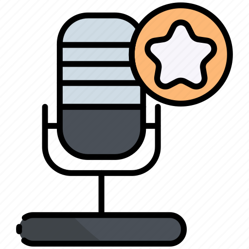 Favorite, podcast, like, audio, mic, microphone, multimedia icon - Download on Iconfinder