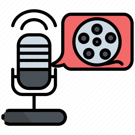 Film, podcast, movie, audio, communication, broadcasting, microphone icon - Download on Iconfinder