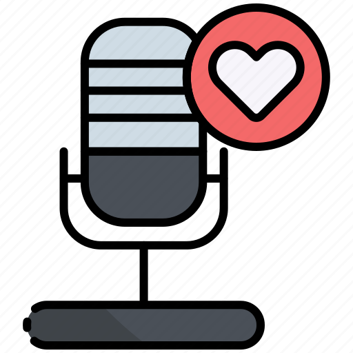 Like, podcast, microphone, mic, audio, communication icon - Download on Iconfinder