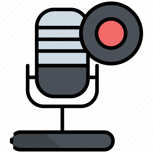 Record, podcast, microphone, audio, mic, music, broadcast icon - Download on Iconfinder