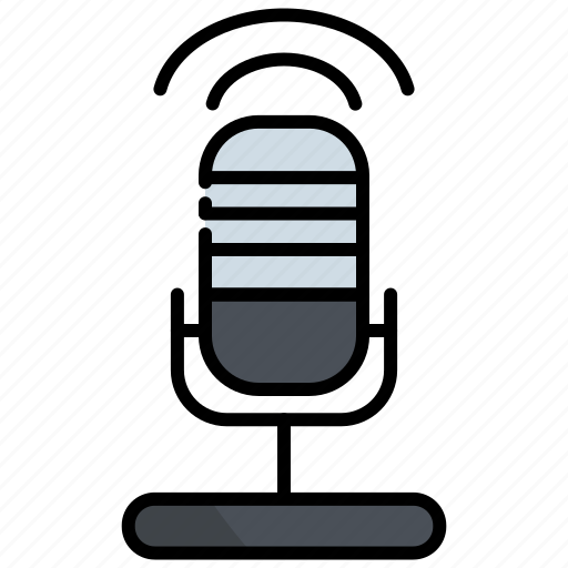 Podcast, microphone, audio, broadcast, sound, mic, communication icon - Download on Iconfinder