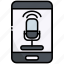 smartphone, podcast, microphone, communication, app, audio 