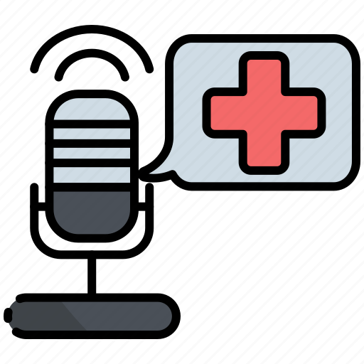 Health, podcast, medical, audio, communication, sound, microphone icon - Download on Iconfinder