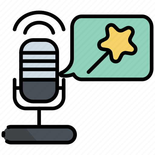 Fantasy, podcast, magic, audio, microphone icon - Download on Iconfinder