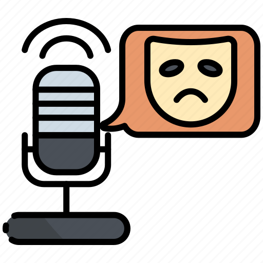 Drama, podcast, mask, broadcasting, audio, mic, microphone icon - Download on Iconfinder