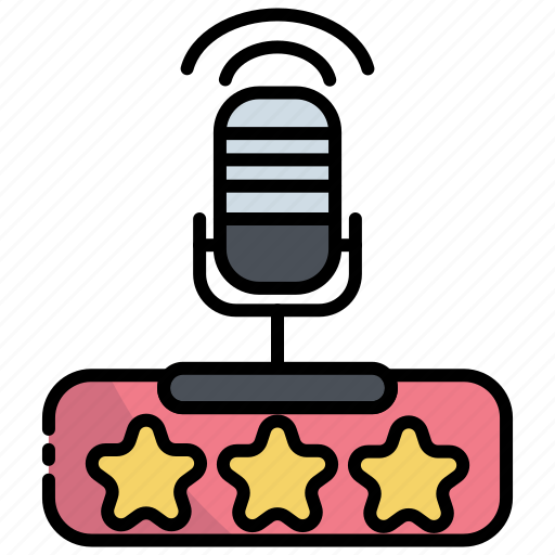 Rating, podcast, microphone, review, ranking, rate, award icon - Download on Iconfinder