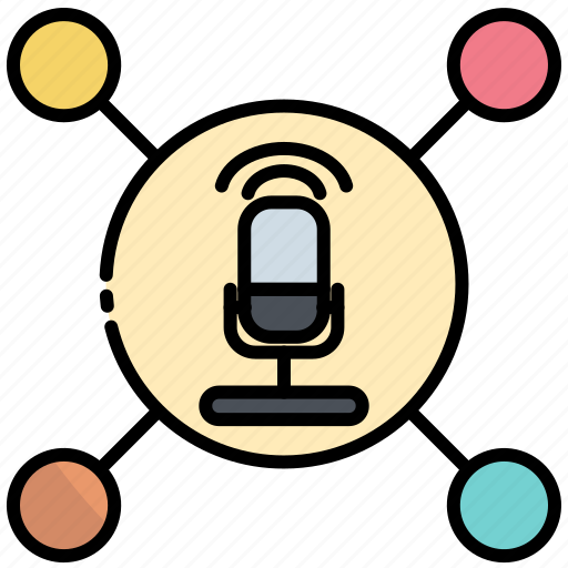 Podcast, microphone, network, communication, voice icon - Download on Iconfinder