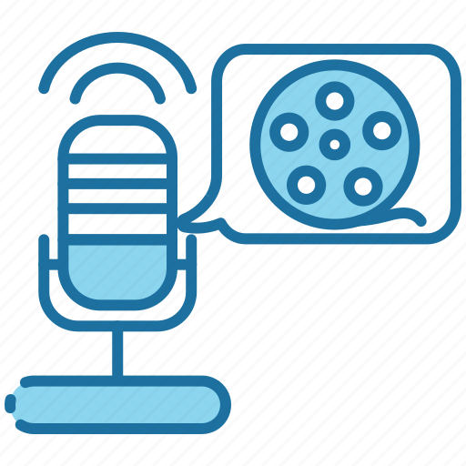 Film, movie, communication, broadcasting, audio, microphone, podcast icon - Download on Iconfinder