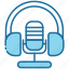 headphone, sound, mic, audio, microphone, podcast 