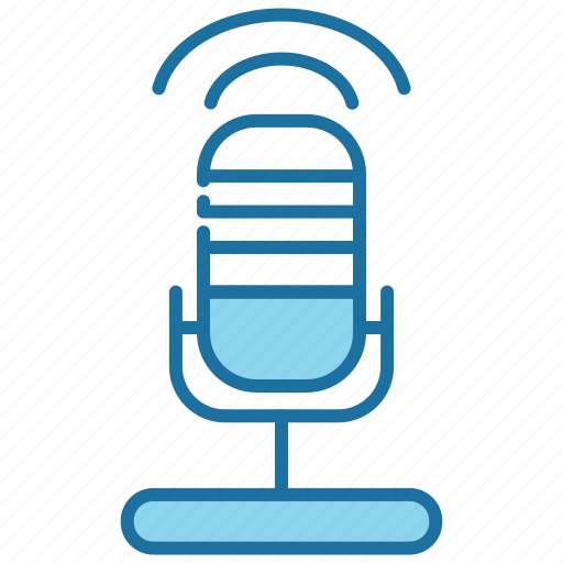 Podcast, broadcast, sound, mic, communication, audio, microphone icon - Download on Iconfinder