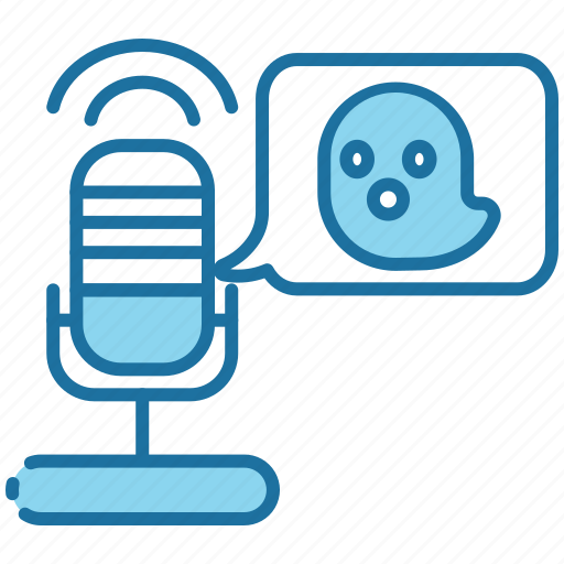 Horror, halloween, communication, broadcasting, audio, microphone, podcast icon - Download on Iconfinder