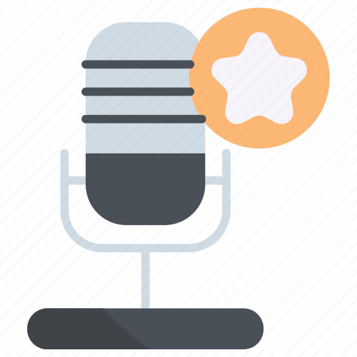 Favorite, like, mic, multimedia, audio, microphone, podcast icon - Download on Iconfinder