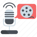 film, movie, communication, broadcasting, audio, microphone, podcast
