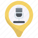 location, map, communication, broadcasting, audio, microphone, podcast