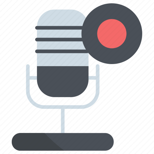 Record, mic, music, broadcast, audio, microphone, podcast icon - Download on Iconfinder