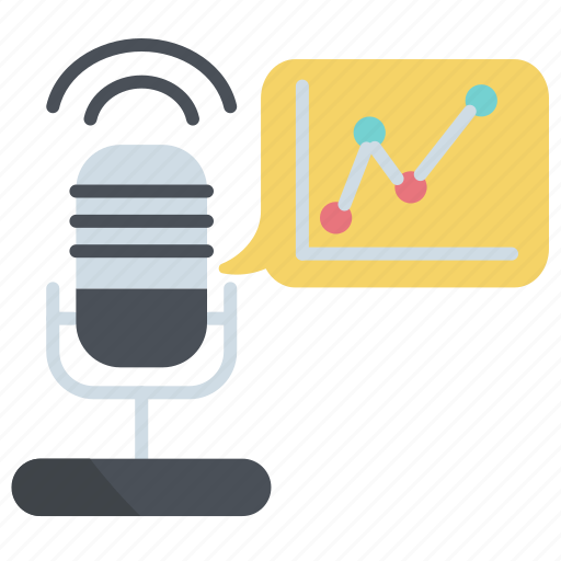 Statistics, analytics, finance, growth, infographic, report, microphone icon - Download on Iconfinder
