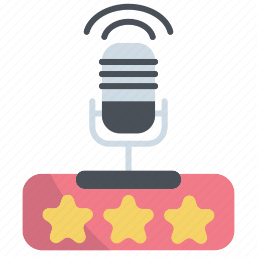 Rating, review, ranking, rate, award, microphone, podcast icon - Download on Iconfinder