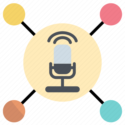 Network, communication, voice, microphone, podcast icon - Download on Iconfinder