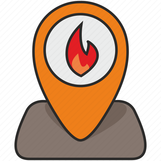 Fire, map, place, poi, pointer icon - Download on Iconfinder
