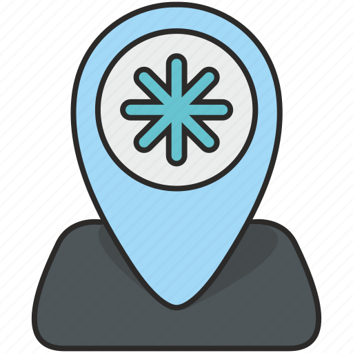 Place, poi, pointer, snow, weather icon - Download on Iconfinder
