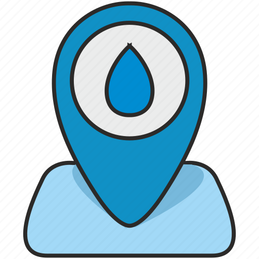 Drop, lake, map, poi, pointer, rain, water icon - Download on Iconfinder