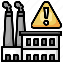 factory, pollution, contamination, warning, sign, industrial