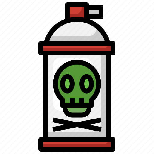 Spray, venom, dangerous, toxic, death icon - Download on Iconfinder