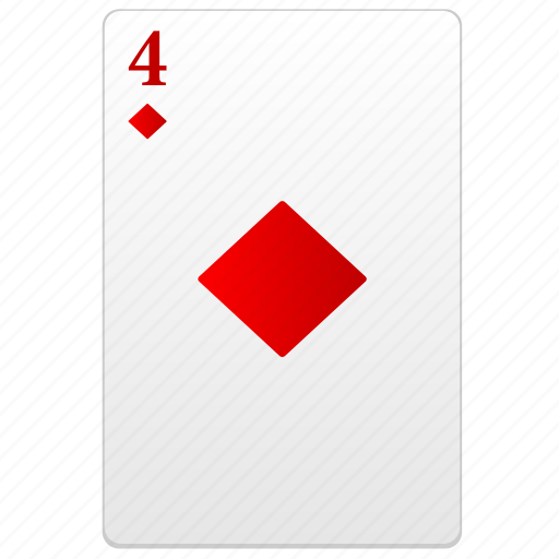 Card, four, play, poker, red icon - Download on Iconfinder