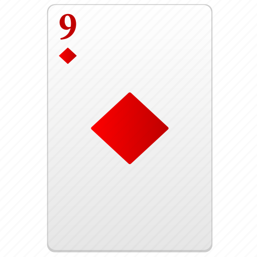 Card, nine, poker, red, value icon - Download on Iconfinder