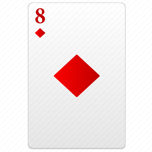 Card, eight, play, poker, red icon - Download on Iconfinder