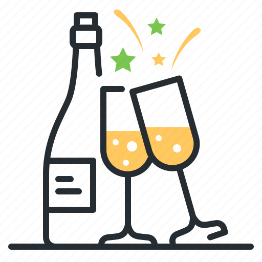 Celebration, champagne, glasses, win icon - Download on Iconfinder